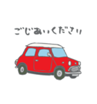 ゆるゆるクラシックカー(red)（個別スタンプ：30）