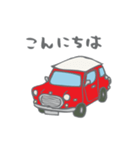 ゆるゆるクラシックカー(red)（個別スタンプ：34）