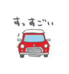 ゆるゆるクラシックカー(red)（個別スタンプ：36）
