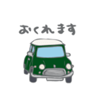 ゆるゆるクラシックカー(green)（個別スタンプ：3）