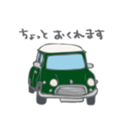 ゆるゆるクラシックカー(green)（個別スタンプ：4）