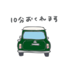 ゆるゆるクラシックカー(green)（個別スタンプ：6）