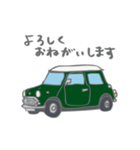 ゆるゆるクラシックカー(green)（個別スタンプ：10）
