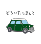 ゆるゆるクラシックカー(green)（個別スタンプ：19）