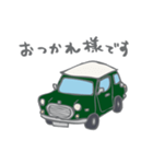 ゆるゆるクラシックカー(green)（個別スタンプ：20）