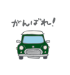 ゆるゆるクラシックカー(green)（個別スタンプ：25）