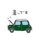 ゆるゆるクラシックカー(green)（個別スタンプ：32）