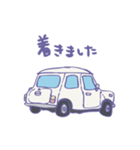 ゆるゆるクラシックカー(white)（個別スタンプ：13）
