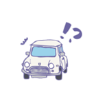 ゆるゆるクラシックカー(white)（個別スタンプ：40）