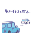 ゆるゆるクラシックカー(surf blue)（個別スタンプ：2）