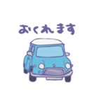 ゆるゆるクラシックカー(surf blue)（個別スタンプ：3）