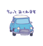 ゆるゆるクラシックカー(surf blue)（個別スタンプ：4）