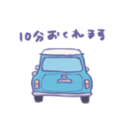ゆるゆるクラシックカー(surf blue)（個別スタンプ：6）
