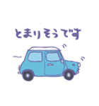 ゆるゆるクラシックカー(surf blue)（個別スタンプ：14）