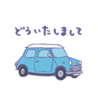 ゆるゆるクラシックカー(surf blue)（個別スタンプ：19）
