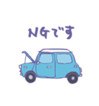 ゆるゆるクラシックカー(surf blue)（個別スタンプ：22）