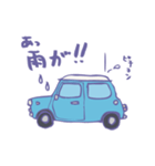 ゆるゆるクラシックカー(surf blue)（個別スタンプ：24）