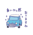 ゆるゆるクラシックカー(surf blue)（個別スタンプ：28）