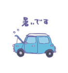 ゆるゆるクラシックカー(surf blue)（個別スタンプ：32）