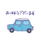 ゆるゆるクラシックカー(surf blue)（個別スタンプ：33）