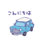 ゆるゆるクラシックカー(surf blue)（個別スタンプ：34）