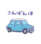 ゆるゆるクラシックカー(surf blue)（個別スタンプ：35）