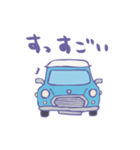 ゆるゆるクラシックカー(surf blue)（個別スタンプ：36）
