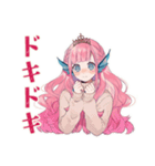 人魚姫のはじめて陸生活♡（個別スタンプ：15）