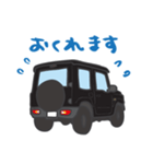 ちっちゃな四駆 (ブラック)（個別スタンプ：1）