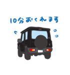 ちっちゃな四駆 (ブラック)（個別スタンプ：4）