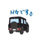 ちっちゃな四駆 (ブラック)（個別スタンプ：34）