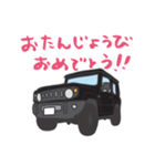 ちっちゃな四駆 (ブラック)（個別スタンプ：38）