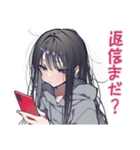 陰キャ女子のかまってアピール♡（個別スタンプ：6）