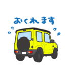 ちっちゃな四駆(イエロー/ TWO TONE ROOF)（個別スタンプ：1）