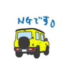 ちっちゃな四駆(イエロー/ TWO TONE ROOF)（個別スタンプ：34）