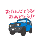 ちっちゃな四駆(ブルー)（個別スタンプ：38）