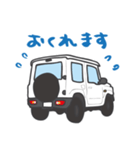 ちっちゃな四駆(ホワイト)（個別スタンプ：1）