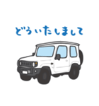 ちっちゃな四駆(ホワイト)（個別スタンプ：13）
