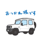 ちっちゃな四駆(ホワイト)（個別スタンプ：14）