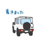 ちっちゃな四駆(ホワイト)（個別スタンプ：15）