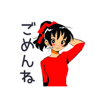 元気なポニテ女子のあいさつ★（個別スタンプ：10）