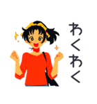 元気なポニテ女子のあいさつ★（個別スタンプ：32）