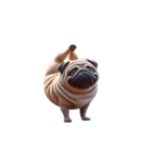 癒し系ヨガパグ犬（個別スタンプ：5）