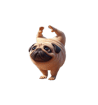 癒し系ヨガパグ犬（個別スタンプ：6）