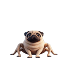 癒し系ヨガパグ犬（個別スタンプ：11）