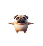 癒し系ヨガパグ犬（個別スタンプ：14）
