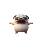 癒し系ヨガパグ犬（個別スタンプ：16）