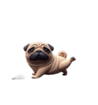 癒し系ヨガパグ犬（個別スタンプ：21）