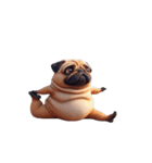 癒し系ヨガパグ犬（個別スタンプ：22）