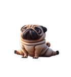 癒し系ヨガパグ犬（個別スタンプ：23）